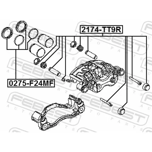 Opravná sada brzdového strmeňa 0275-F24MF /FEBEST/ - obr. 1