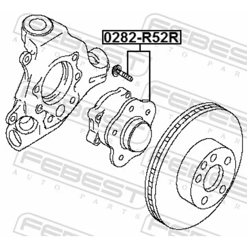 Náboj kolesa 0282-R52R /FEBEST/ - obr. 1