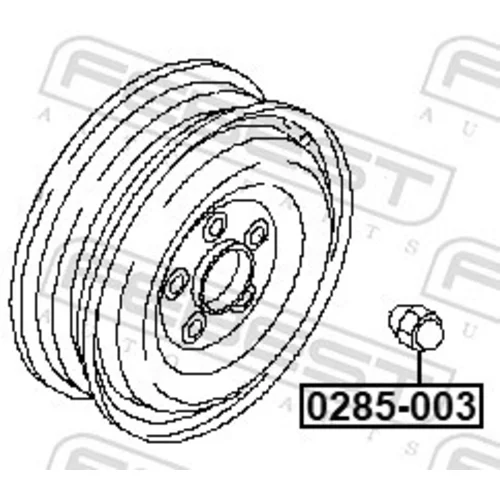 Matica kolesa 0285-003 /FEBEST/ - obr. 1
