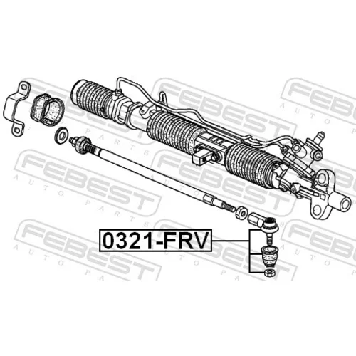 Hlava/čap spojovacej tyče riadenia 0321-FRV /FEBEST/ - obr. 1