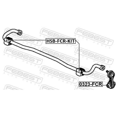 Tyč/Vzpera stabilizátora 0323-FCR /FEBEST/ - obr. 1