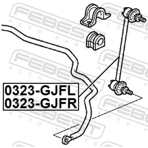 Tyč/Vzpera stabilizátora 0323-GJFR /FEBEST/ - obr. 1