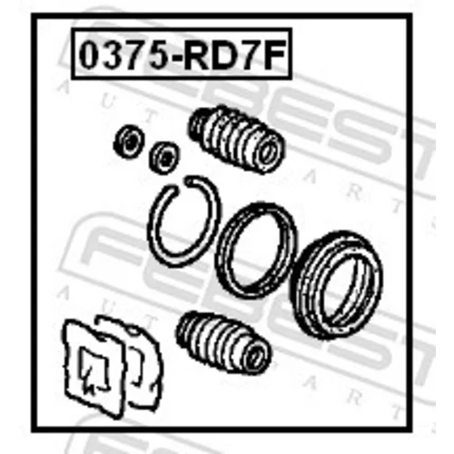 Opravná sada brzdového strmeňa 0375-RD7F /FEBEST/ - obr. 1