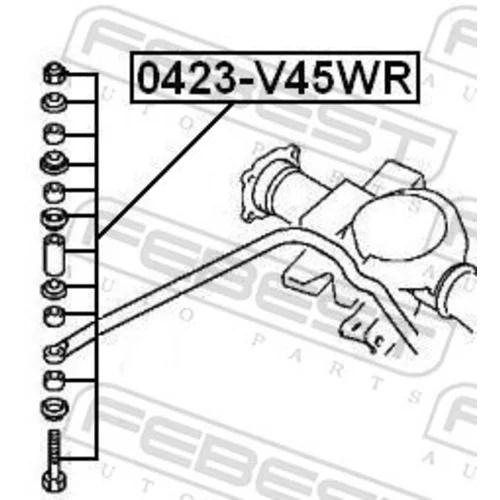 Tyč/Vzpera stabilizátora 0423-V45WR /FEBEST/ - obr. 1