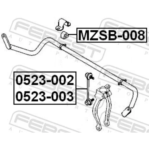Tyč/Vzpera stabilizátora 0523-003 /FEBEST/ - obr. 1