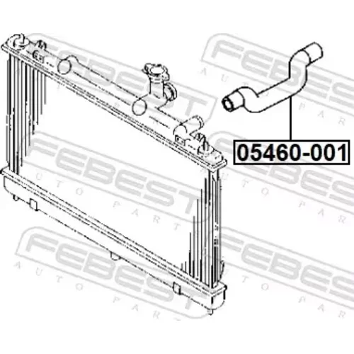 Potrubie chladiacej kvapaliny 05460-001 /FEBEST/ - obr. 1