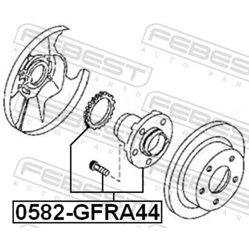 Náboj kolesa 0582-GFRA44 /FEBEST/ - obr. 1