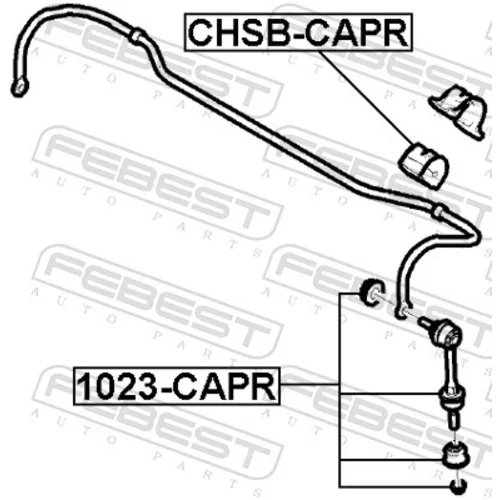 Tyč/Vzpera stabilizátora 1023-CAPR /FEBEST/ - obr. 1
