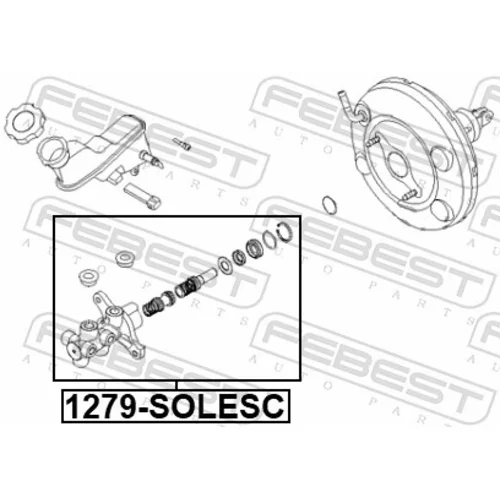 Hlavný brzdový valec 1279-SOLESC /FEBEST/ - obr. 1