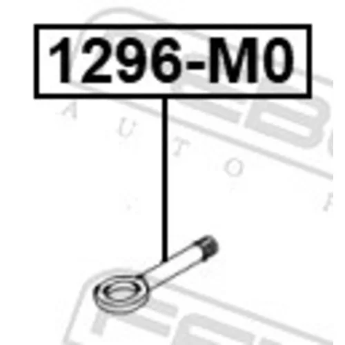 Vlečný hák 1296-M0 /FEBEST/ - obr. 1