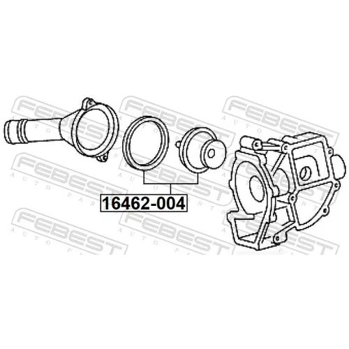 Termostat chladenia 16462-004 /FEBEST/ - obr. 1