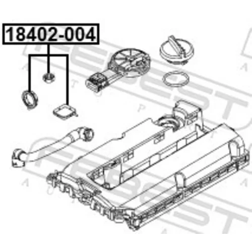 Tesnenie, Vedenie EGR ventilu 18402-004 /FEBEST/ - obr. 1
