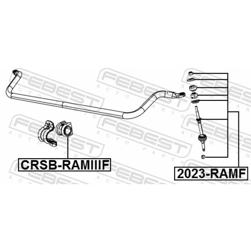 Tyč/Vzpera stabilizátora 2023-RAMF /FEBEST/ - obr. 1