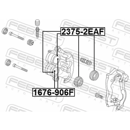 Opravná sada brzdového strmeňa 2375-2EAF /FEBEST/ - obr. 1