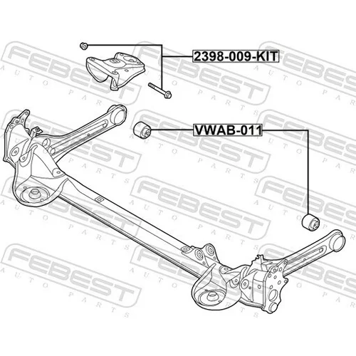 Sada na opravu vodiaceho čapu 2398-009-KIT /FEBEST/ - obr. 1