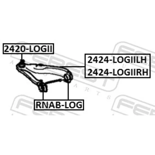 Rameno zavesenia kolies 2424-LOGIILH /FEBEST/ - obr. 1