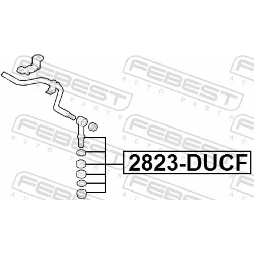 Tyč/Vzpera stabilizátora 2823-DUCF /FEBEST/ - obr. 1
