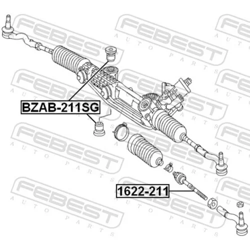 Uloženie prevodovky riadenia BZAB-211SG /FEBEST/ - obr. 1