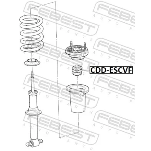 Doraz odpruženia CDD-ESCVF /FEBEST/ - obr. 1