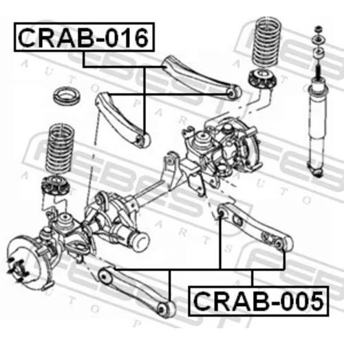 Uloženie riadenia CRAB-005 /FEBEST/ - obr. 1
