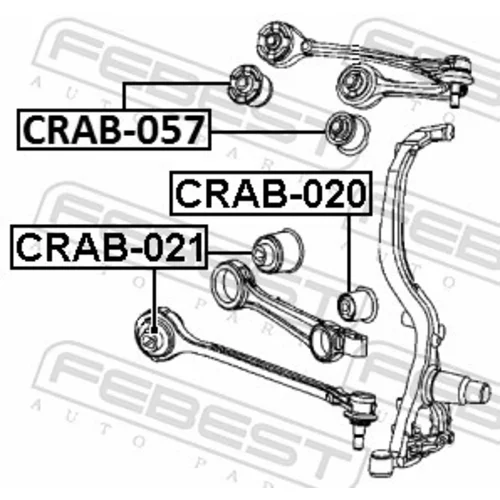 Uloženie riadenia CRAB-057 /FEBEST/ - obr. 1