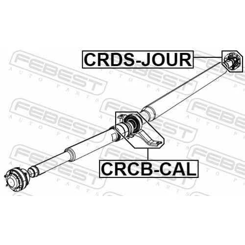 Kĺbový hriadeľ CRDS-JOUR /FEBEST/ - obr. 1