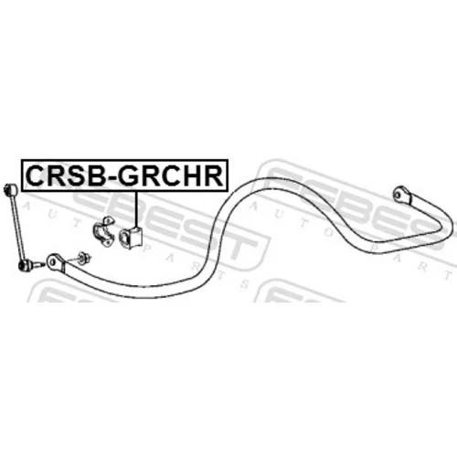Uloženie priečneho stabilizátora CRSB-GRCHR /FEBEST/ - obr. 1