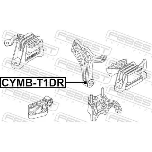Uloženie motora CYMB-T1DR /FEBEST/ - obr. 1