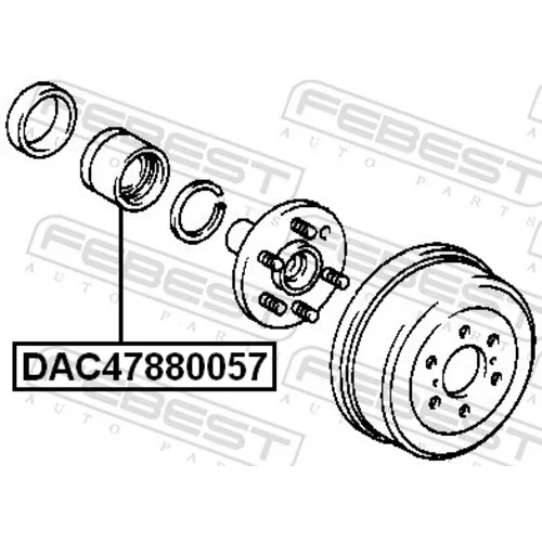 Ložisko kolesa DAC47880057 /FEBEST/ - obr. 1