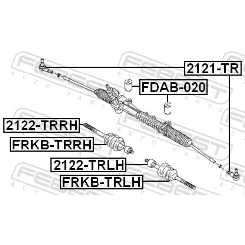 Uloženie prevodovky riadenia FDAB-020 /FEBEST/ - obr. 1