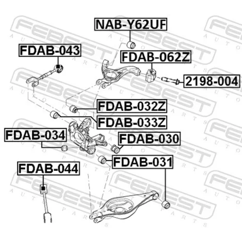 Uloženie riadenia FDAB-044 /FEBEST/ - obr. 1