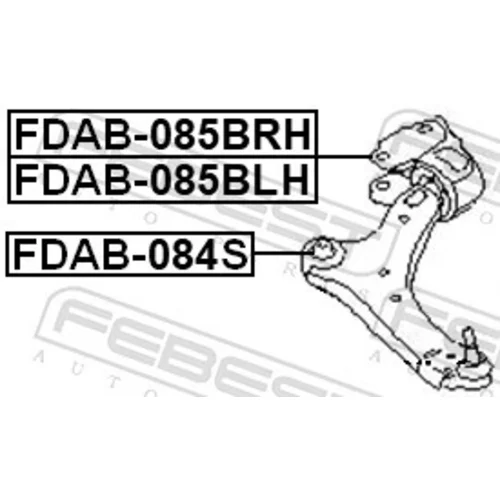 Uloženie riadenia FDAB-085BLH /FEBEST/ - obr. 1