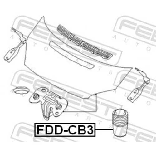 Doraz kapoty motora FDD-CB3 /FEBEST/ - obr. 1