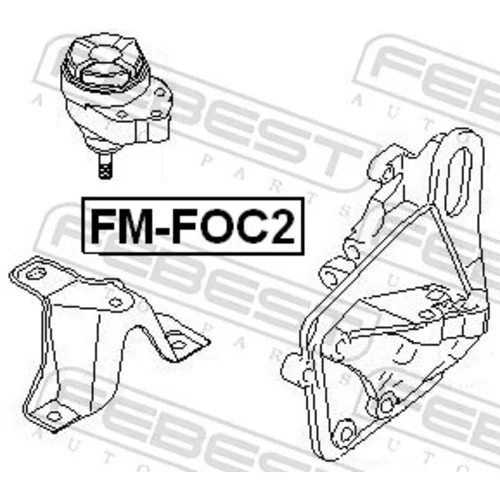 Uloženie motora FM-FOC2 /FEBEST/ - obr. 1