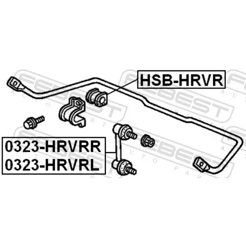 Uloženie priečneho stabilizátora HSB-HRVR /FEBEST/ - obr. 1