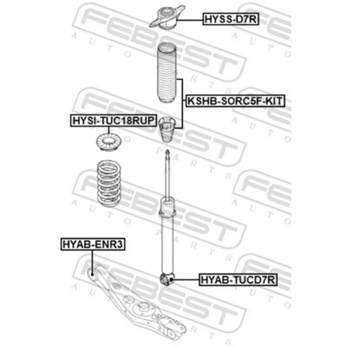 Obal olejového filtra HYAB-TUCD7R /FEBEST/ - obr. 1