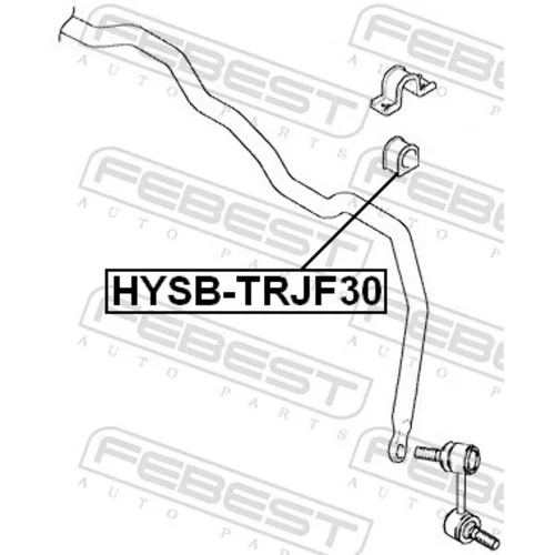 Uloženie priečneho stabilizátora HYSB-TRJF30 /FEBEST/ - obr. 1