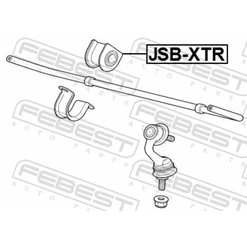 Uloženie priečneho stabilizátora JSB-XTR /FEBEST/ - obr. 1