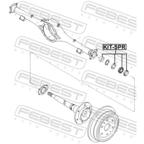 Ložisko hnacieho hriadeľa KIT-SPR /FEBEST/ - obr. 1