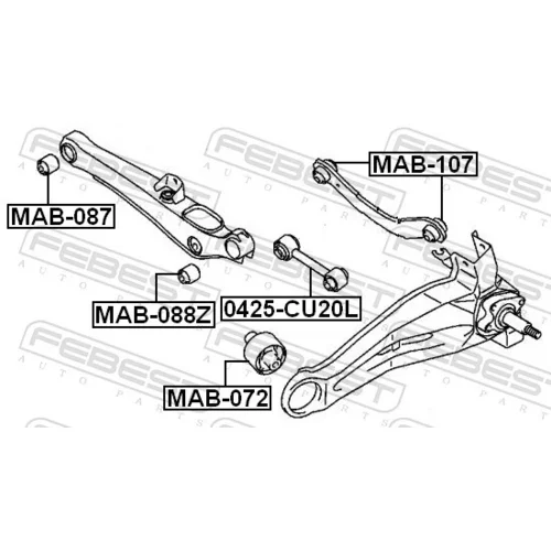 Uloženie riadenia MAB-107 /FEBEST/ - obr. 1