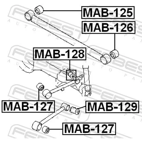 Uloženie riadenia MAB-128 /FEBEST/ - obr. 1