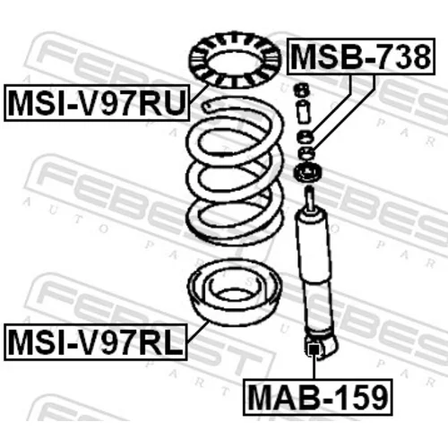Puzdro, tlmič MAB-159 /FEBEST/ - obr. 1
