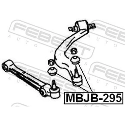 Súprava na opravu, zvislý/vodiaci kĺb MBJB-295 /FEBEST/ - obr. 1