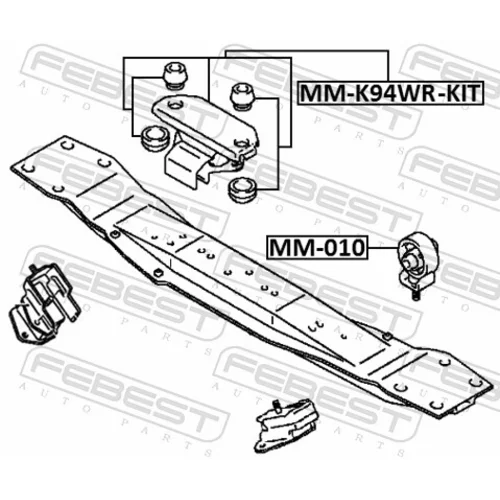Uloženie manuálnej prevodovky MM-K94WR-KIT /FEBEST/ - obr. 1