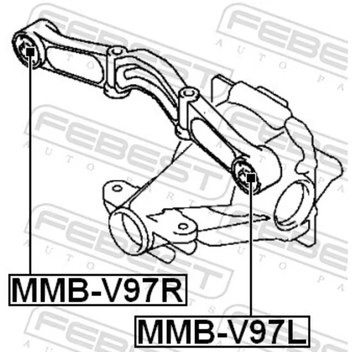 Uloženie, diferenciál MMB-V97R /FEBEST/ - obr. 1