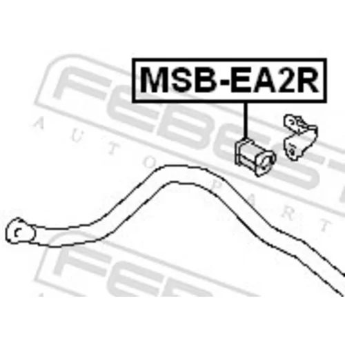 Uloženie priečneho stabilizátora MSB-EA2R /FEBEST/ - obr. 1