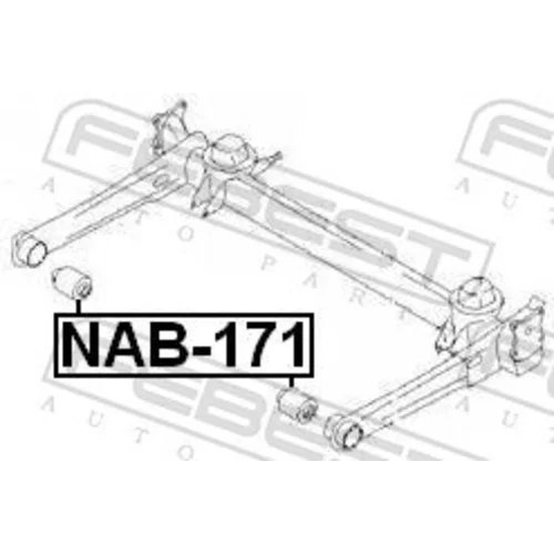 Uloženie tela nápravy NAB-171 /FEBEST/ - obr. 1