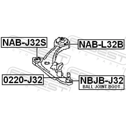 Uloženie riadenia NAB-L32B /FEBEST/ - obr. 1