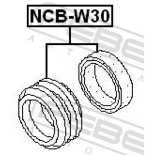 Stredové ložisko kĺbového hriadeľa NCB-W30 /FEBEST/ - obr. 1