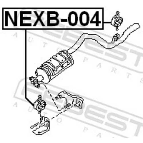 Montážna sada pre výfukový systém NEXB-004 /FEBEST/ - obr. 1
